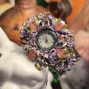 Geneva Garden Party Cuff Watch